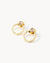 October Birthstone Love Octagon Ħabbata Earring Set, Gold