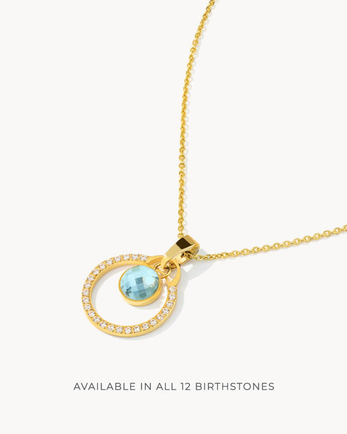 Birthday Halo Necklace Set, Gold