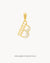 B Dainty Siġill Initial Pendant