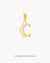 C Dainty Siġill Initial Pendant