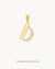 D Dainty Siġill Initial Pendant