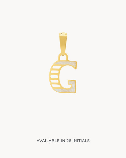 G Dainty  Siġill Initial Pendant