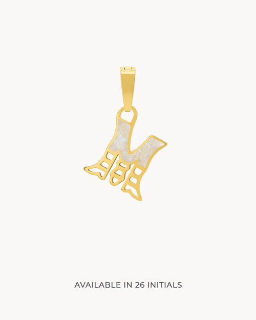 M Dainty Siġill Initial Pendant