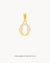 O Dainty Siġill Initial Pendant