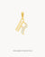 R Dainty Siġill Initial Pendant