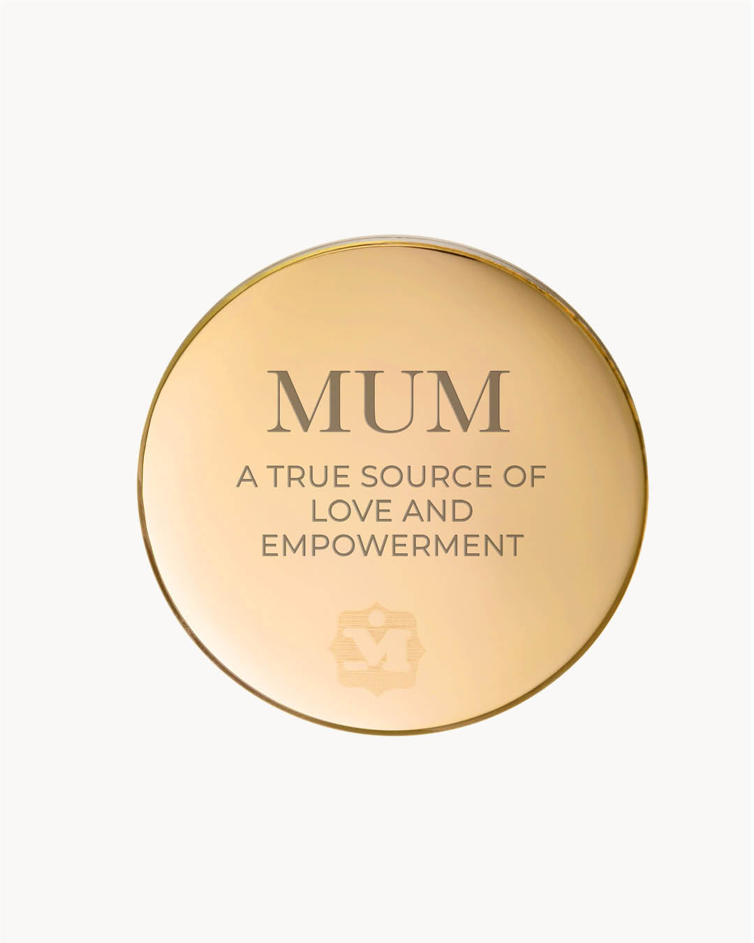 Mother's Day Twist Back Pendant, Gold