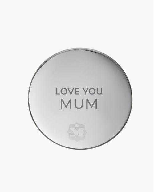 Mother's Day Twist Back Pendant, Silver