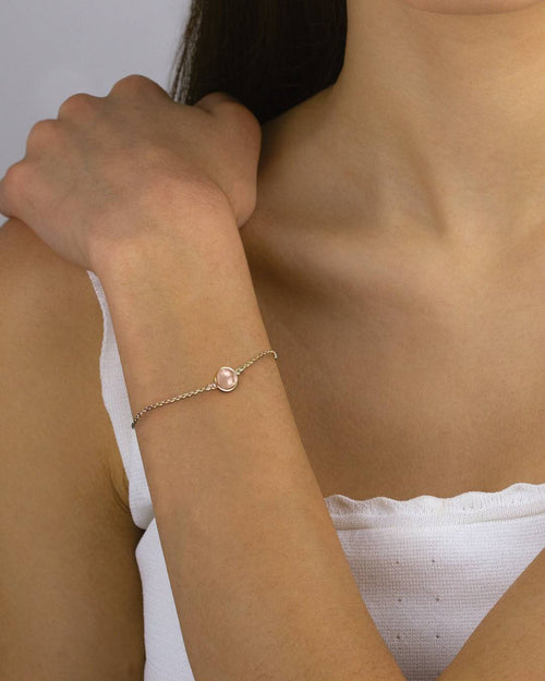 October Birthstone Love Signature Bracelet, Gold