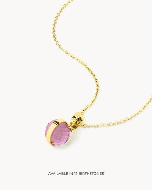 Bridal Birthstone Little Moments Necklace Set, Gold