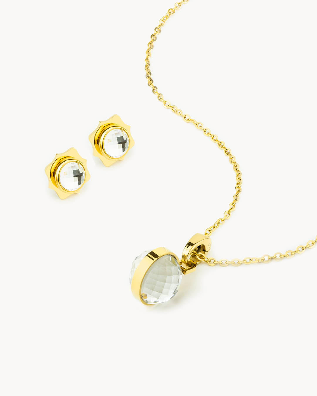   Birthday Little Moments Necklace and Stud Earrings Set, Gold