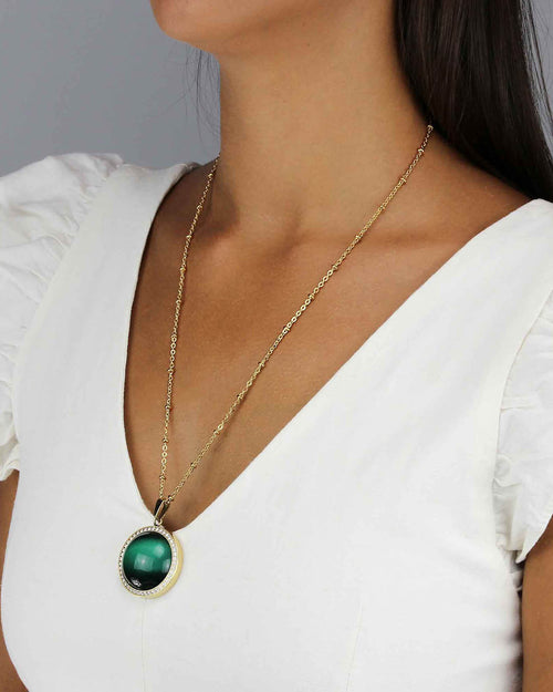 Confidence Emerald Cateye Twist Stone