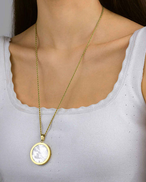 Protection Mother of Pearl Twist Stone