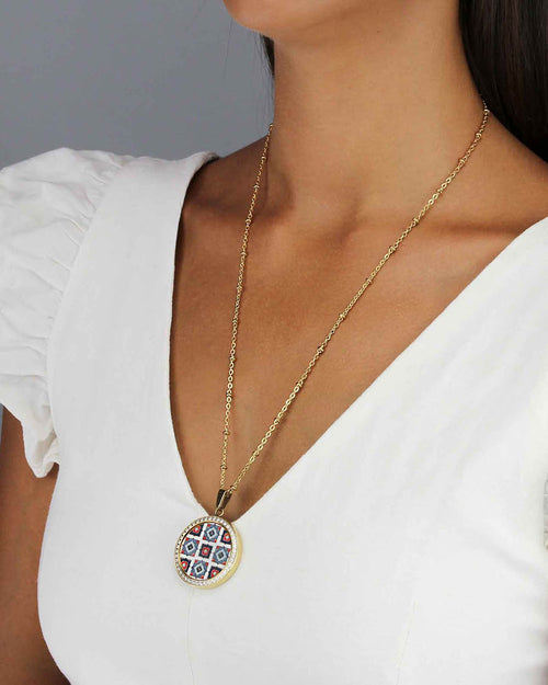 Geometric Maduma Twist Coin, Gold