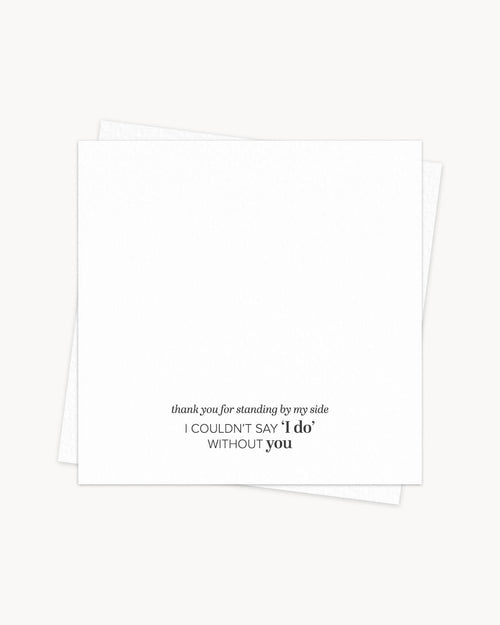 Thank You Bridal Party Gift Card