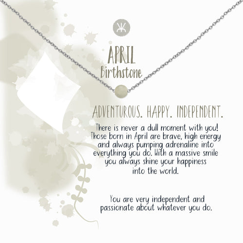 April Necklace, Silver