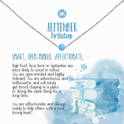 September Necklace, Silver