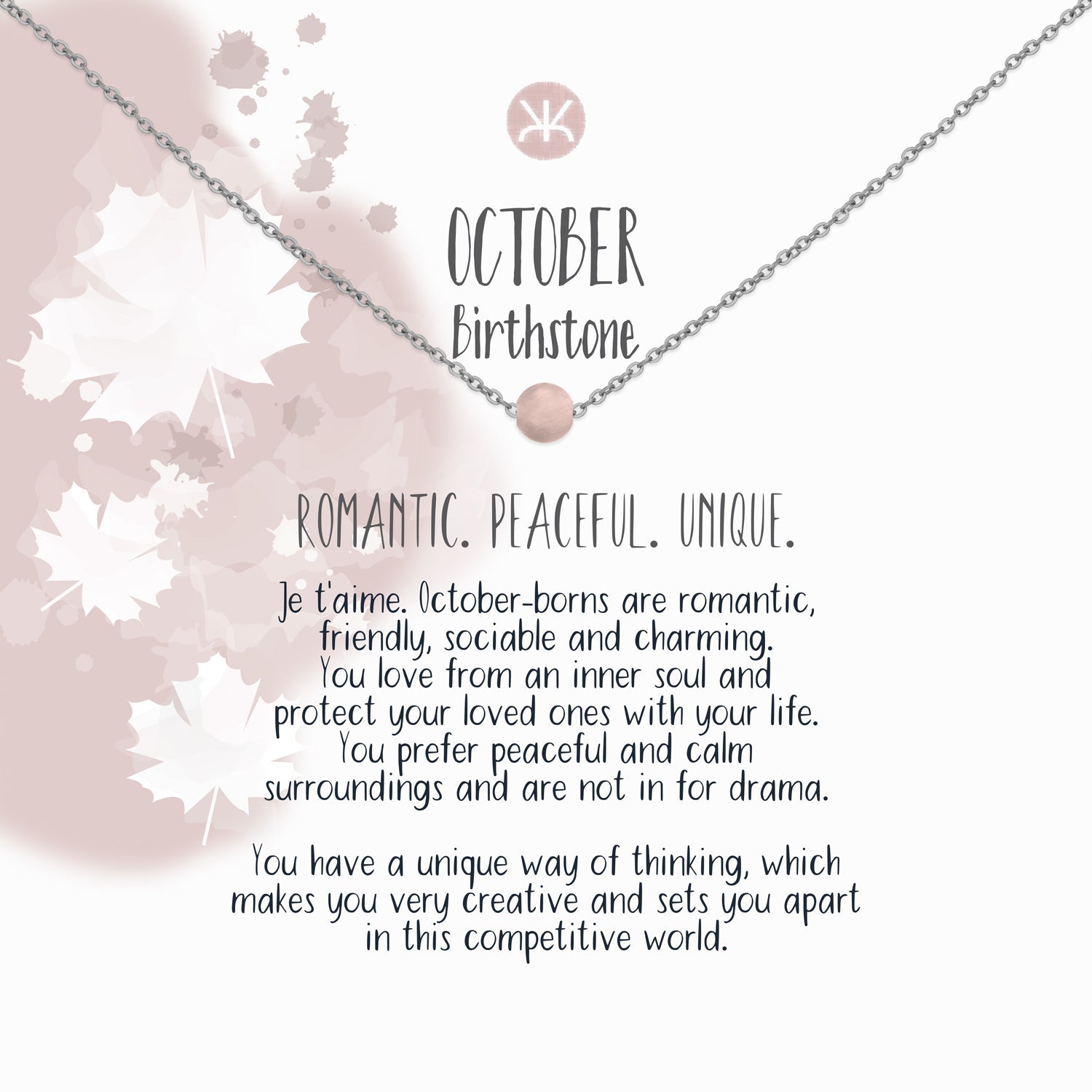 October Necklace, Silver