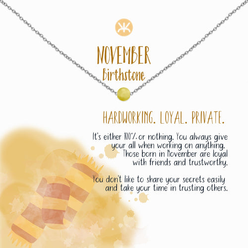 November Necklace, Silver