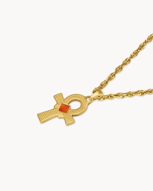 Ankh Necklace Set, Gold