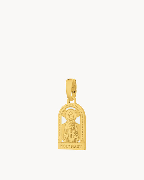 Holy Mary Pendant, Gold
