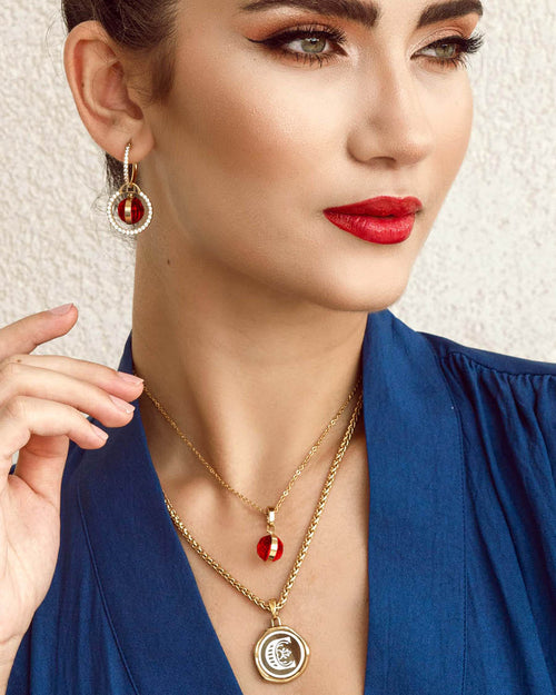 Medium Starlight Hoop Earrings, Gold