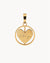 I Love You Heart Spin Pendant, Gold