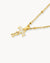 T Dainty Sigill Necklace Set, Gold