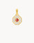 Dainty Lucky Love White Flower Pendant, Gold
