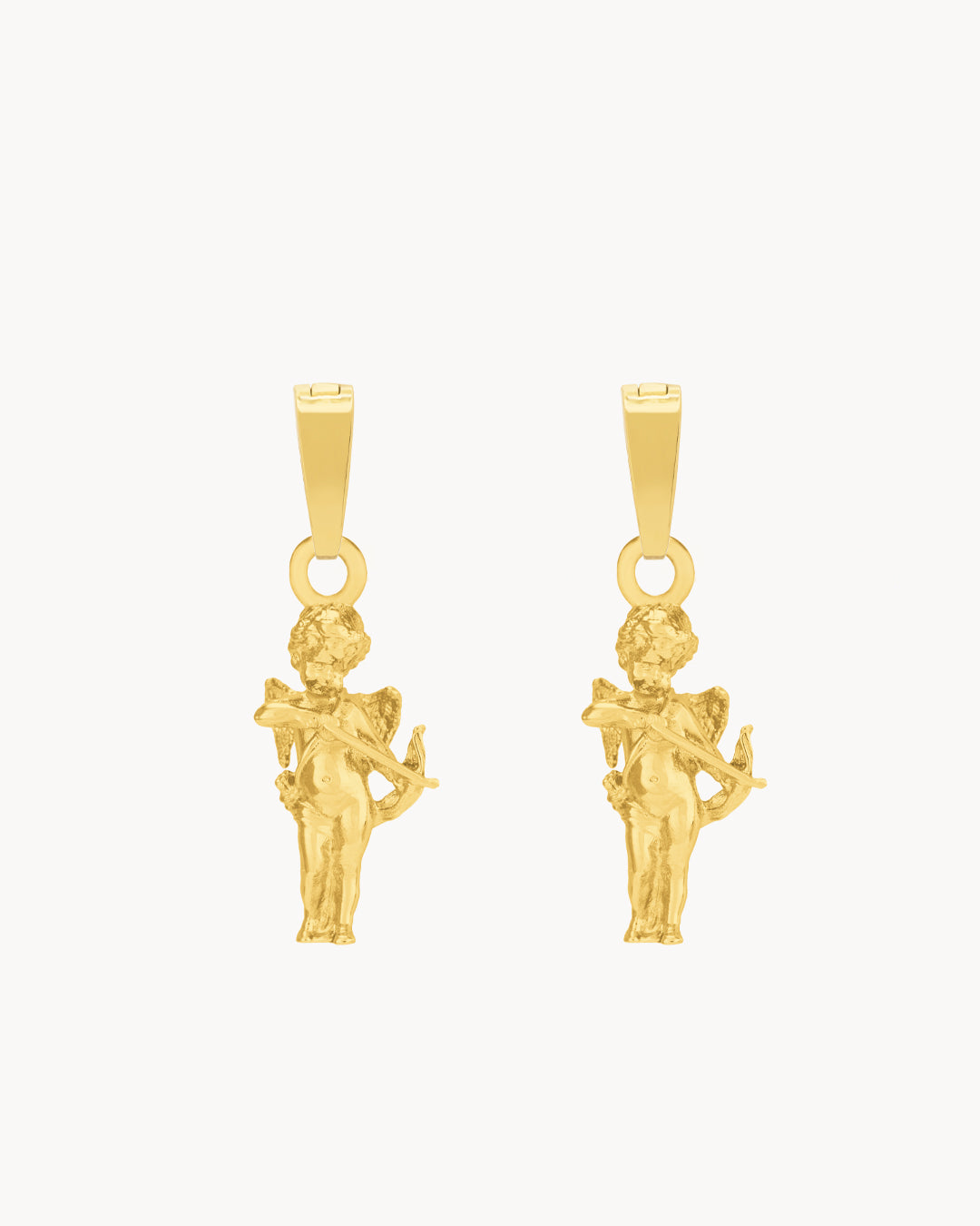 Cupid Earring Pendants, Gold