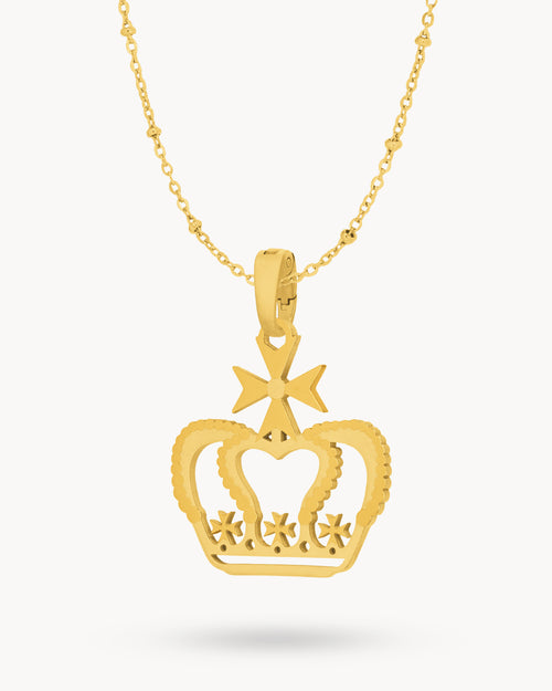 The Crown Necklace Set, Gold