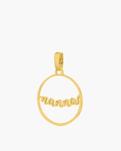 Nanna Ribbon Pendant, Gold