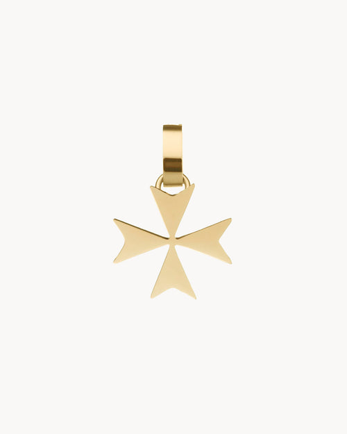 Maltese Cross Pendant, Gold
