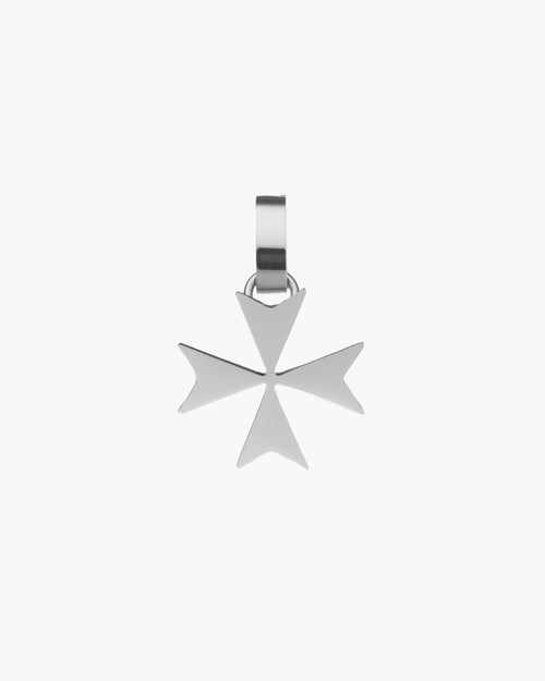 Maltese Cross Pendant, Silver