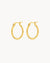 Medium Signature Hoops, Gold