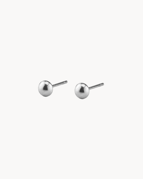Pin Earrings, Silver