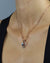December Uniqueness Dainty Signature Birthstone Necklace Set, Silver
