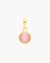 Pure Love Stone Blush Cateye Ħabbata Pendant, Gold