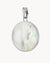 Protection Stone Mother Pearl Signature Statement Pendant, Silver
