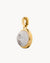 Ambition Stone White Howlite Signature Pendant, Gold