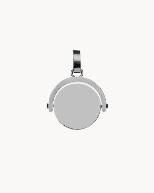 Spin Engravable Pendant, Silver