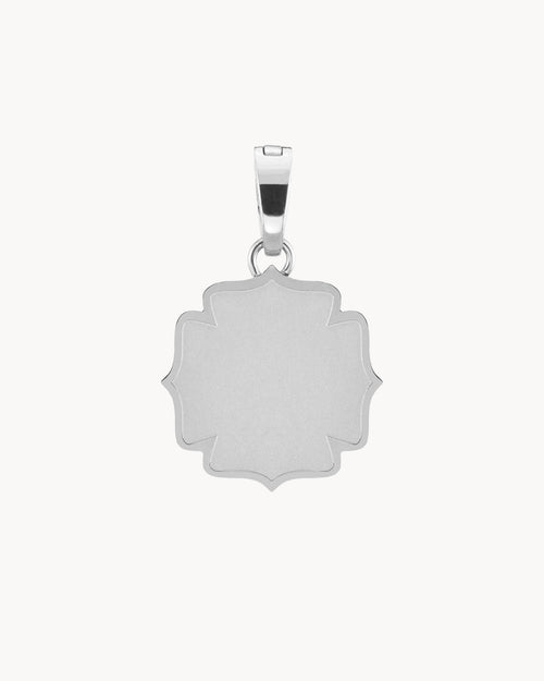 Fjura Engravable Pendant, Silver