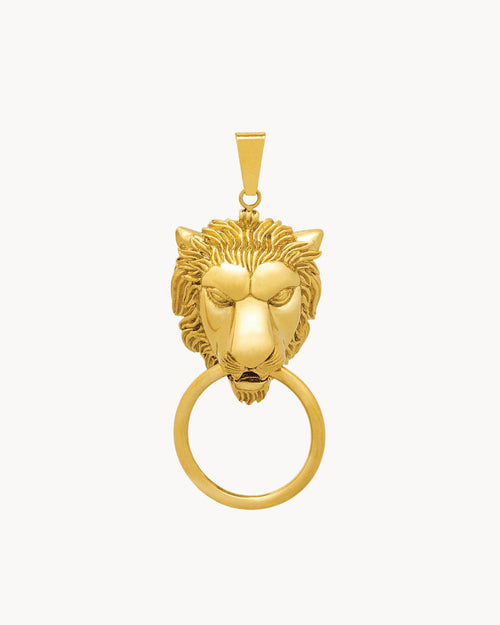 Lion Ħabbata Pendant, Gold