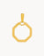 Octagon Ħabbata Pendant, Gold