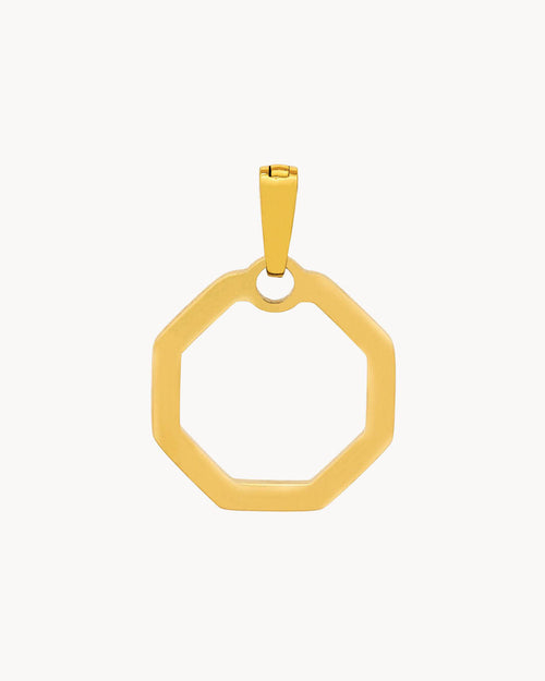 Octagon Ħabbata Pendant, Gold