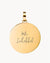 Mother's Day Medium Disc Pendant, Gold