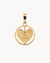 Mother's Day Heart Spin Engravable Pendant, Gold