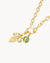 Birthday Fleur-de-Lis Little Moments Necklace Set, Gold