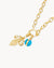 September Birthday Fleur-de-Lis Little Moments Necklace Set, Gold