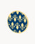 Blue Fleur-de-Lis Maduma Twist Coin, Gold