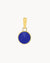 Perseverance Stone Blue Cateye Ħabbata Pendant, Gold